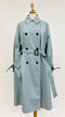 Trench lungo azzurro