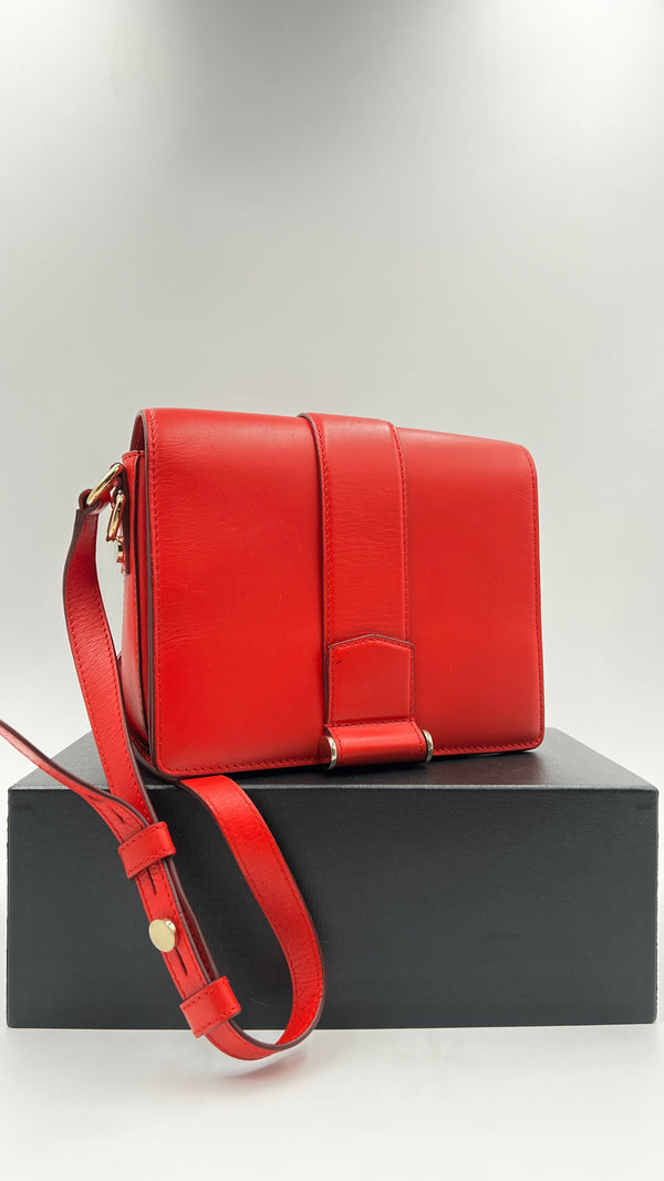 Borsa pelle rossa
