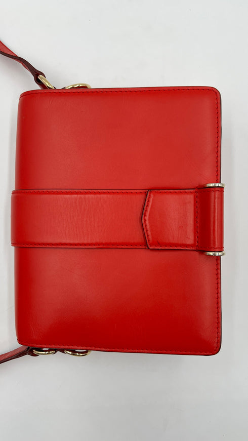 Borsa pelle rossa