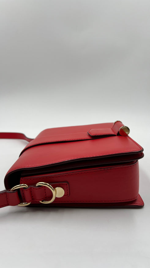 Borsa pelle rossa