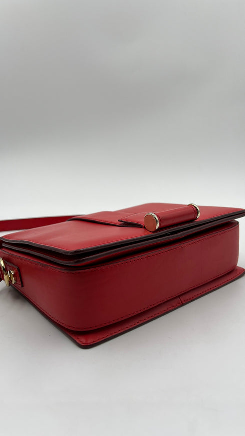 Borsa pelle rossa