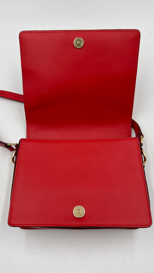 Borsa pelle rossa