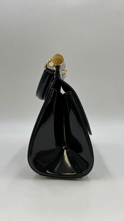 Borsa “Sicily” nera vernice