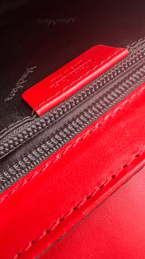 Borsa pelle rossa