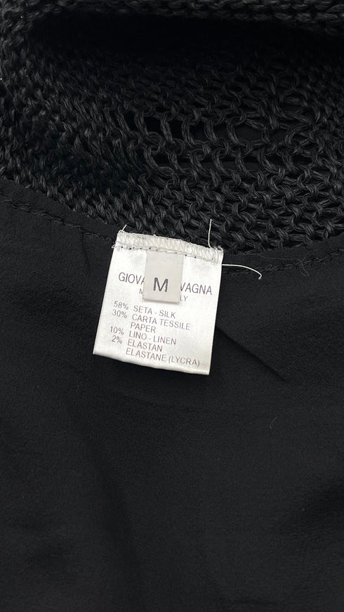 Top nero asimmetrico