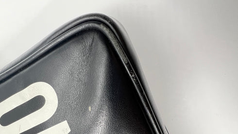 Borsa pelle logo