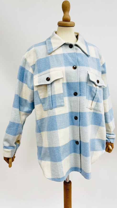 Camicia in flanella con cartellino