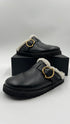 Mules pelle nera N.38
