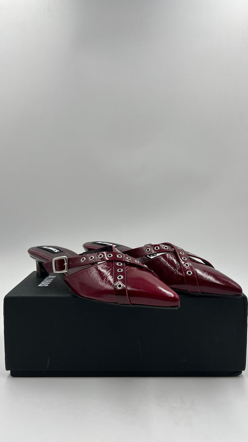 Mules pelle N.39