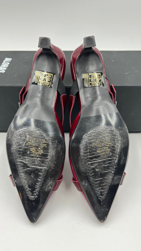 Mules pelle N.39