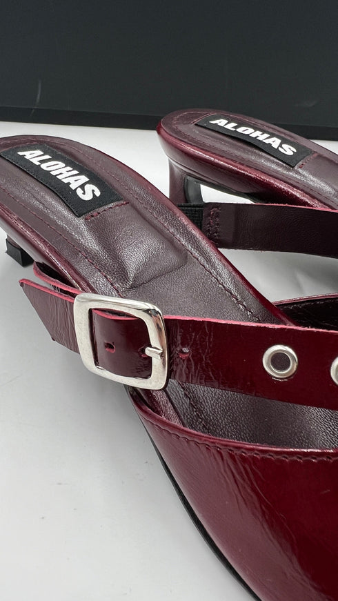 Mules pelle N.39