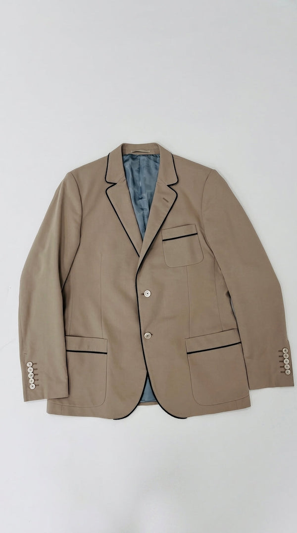 Blazer monopetto nocciola