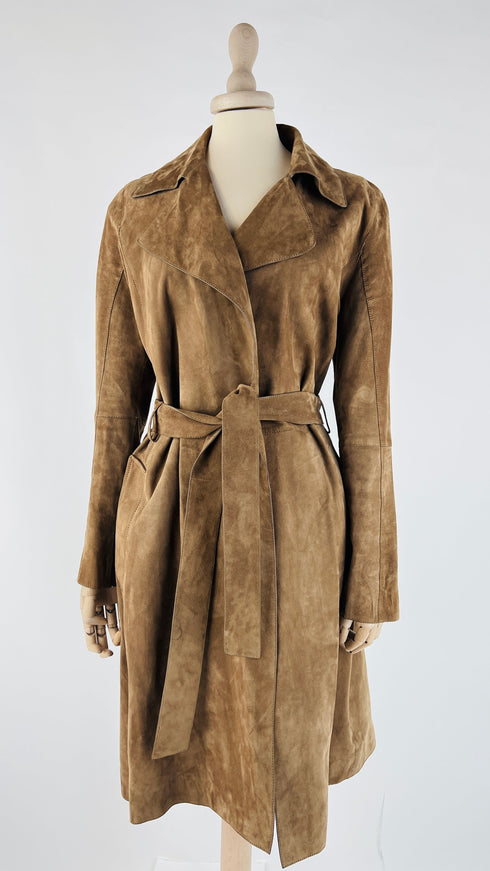 Trench in suede