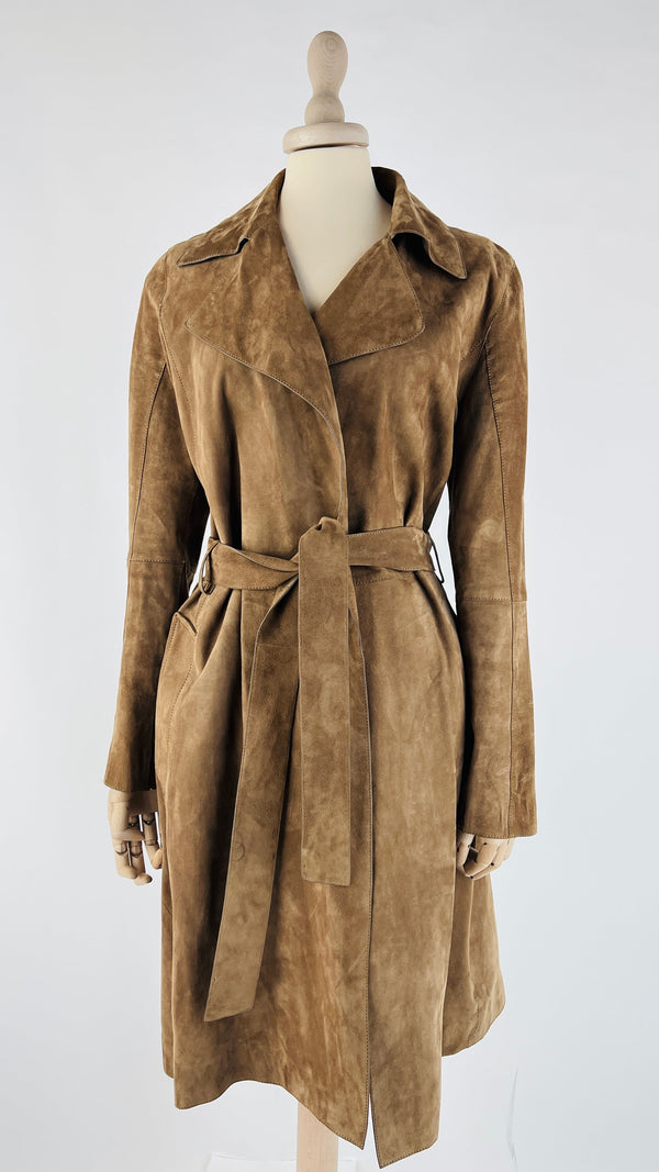 Trench in suede