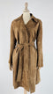 Trench in suede