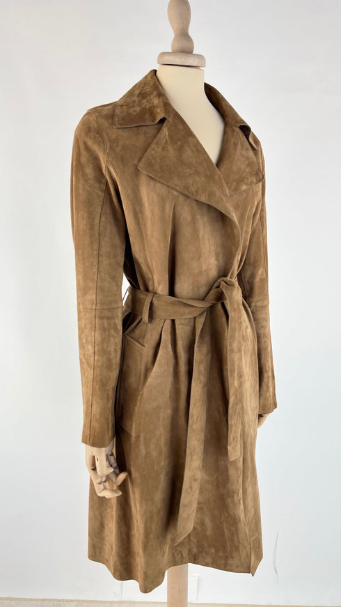 Trench in suede