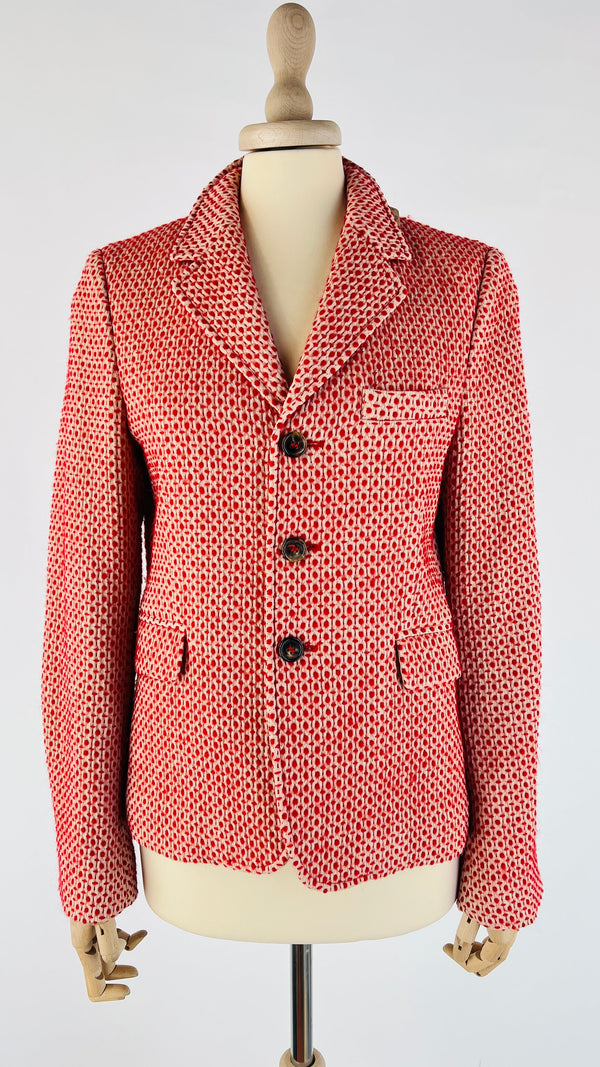 Blazer lana geometrico