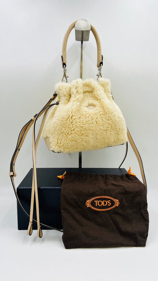 Borsa in shearling