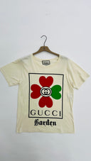 T-shirt stampa quadrifoglio GUCCI GARDEN