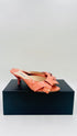 Mules pelle verniciata con fiocco N.38