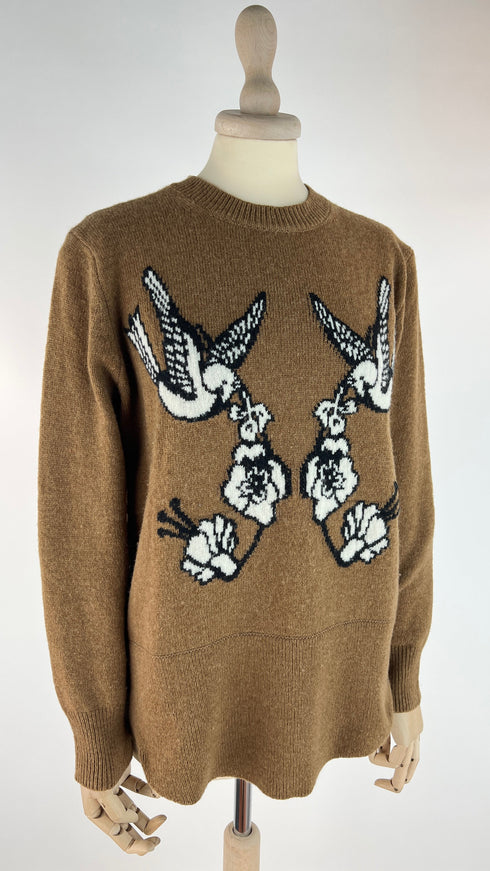 Maglia Uccelli in lana