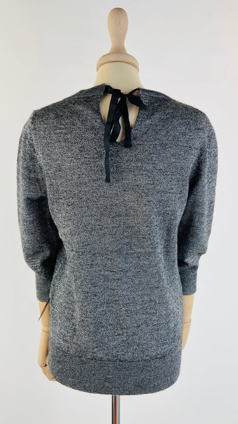 Pull-over argentato