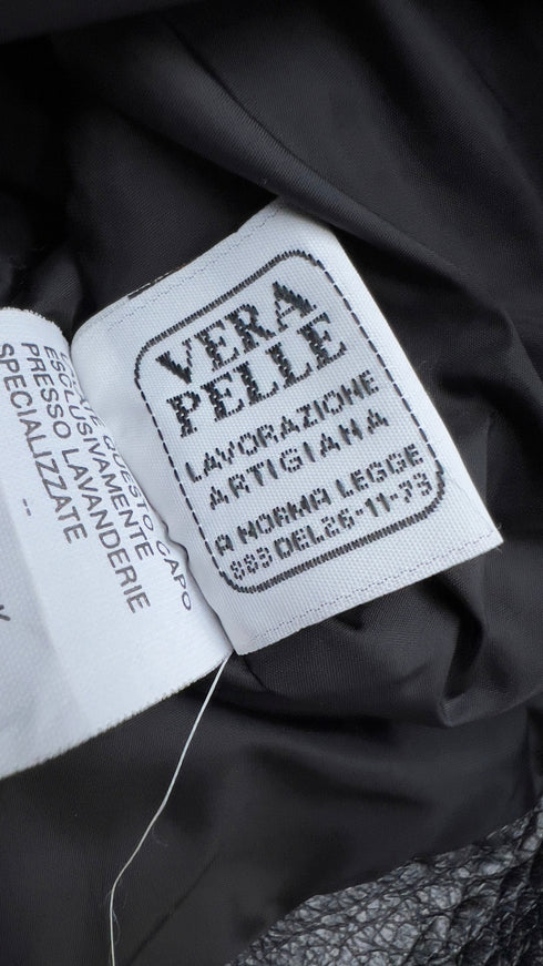 Biker in vera pelle