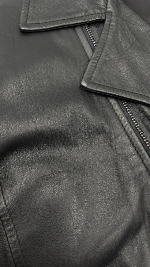 Biker in vera pelle