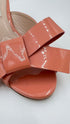Mules pelle verniciata con fiocco N.38