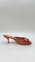 Mules pelle verniciata con fiocco N.38