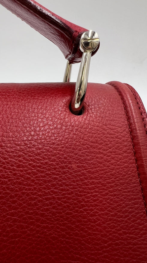 Borsa in pelle rossa