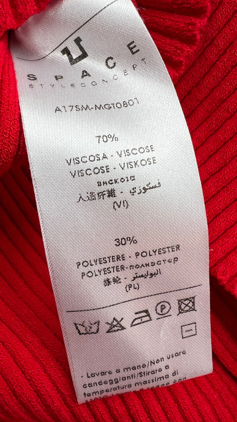 Maglia stretch a costine