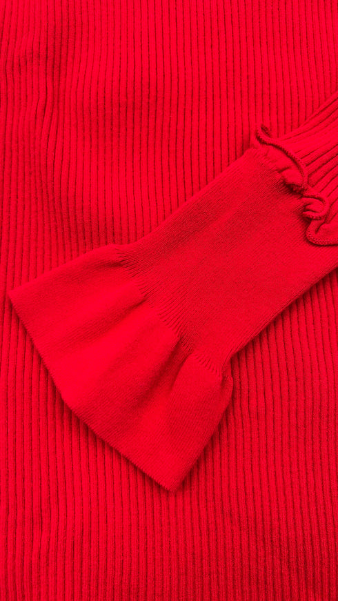 Maglia stretch a costine