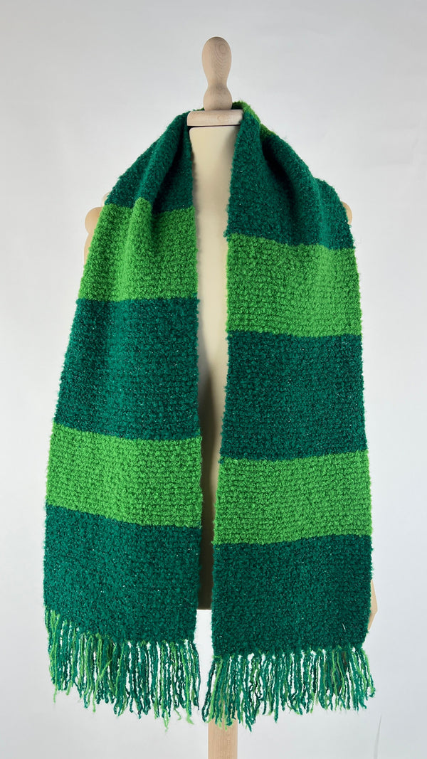 Sciarpa righe bouclé