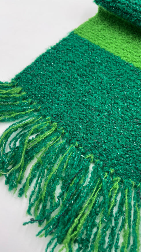 Sciarpa righe bouclé