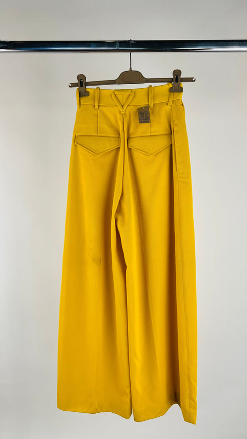 Pantaloni a palazzo gialli