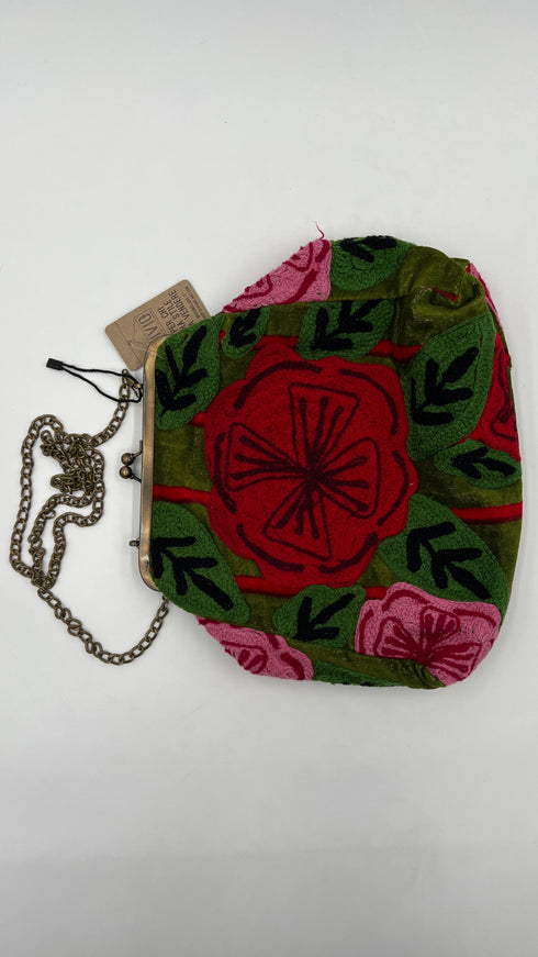 Borsa tessuto fiori