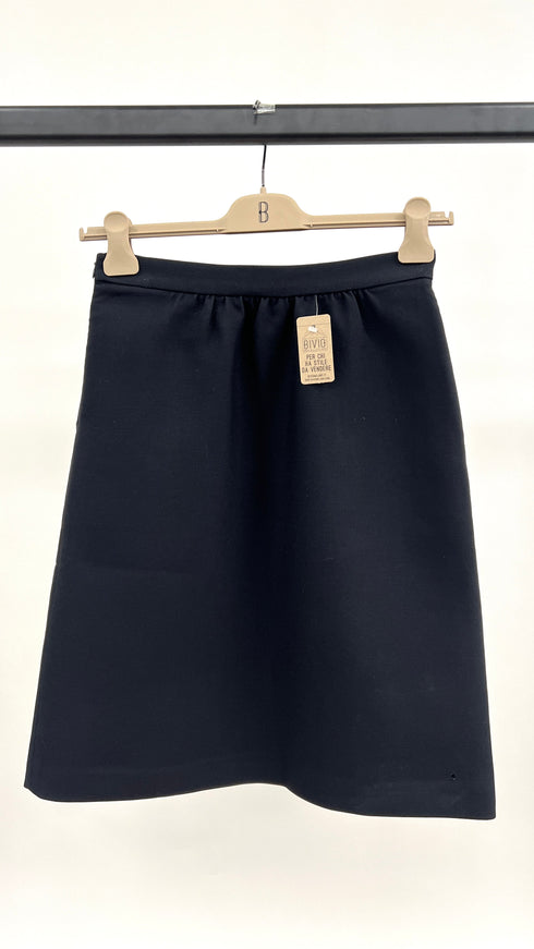 Gonna corta blu-navy