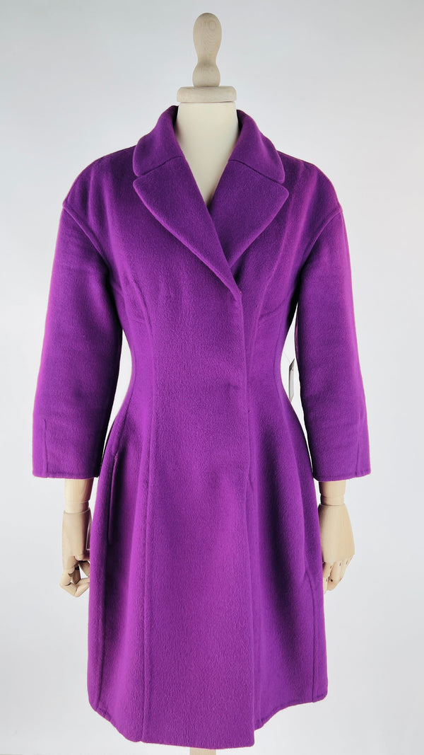 Cappotto sfiancato in angora