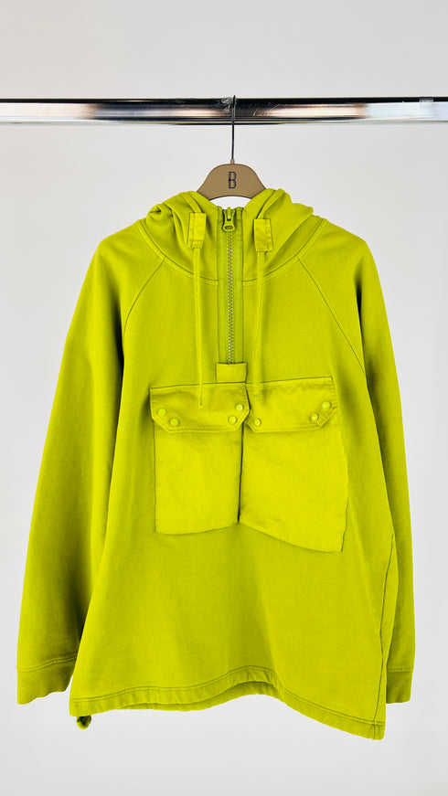 Felpa stile anorak con cartellino