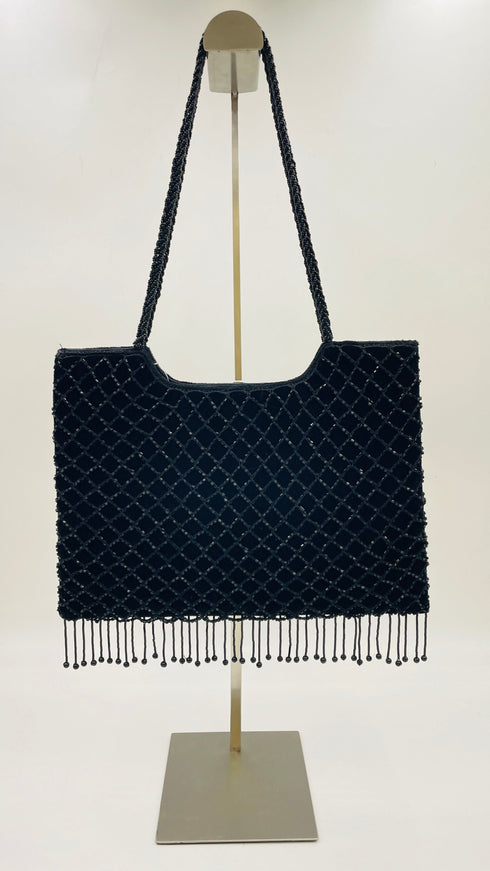 Borsa velluto e perline