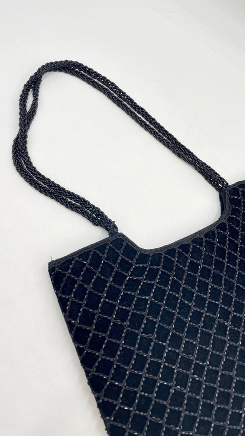 Borsa velluto e perline