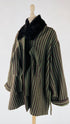 Cappotto vintage a righe