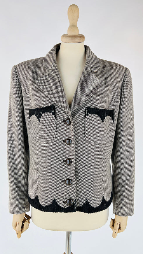 Blazer vintage con passamaneria