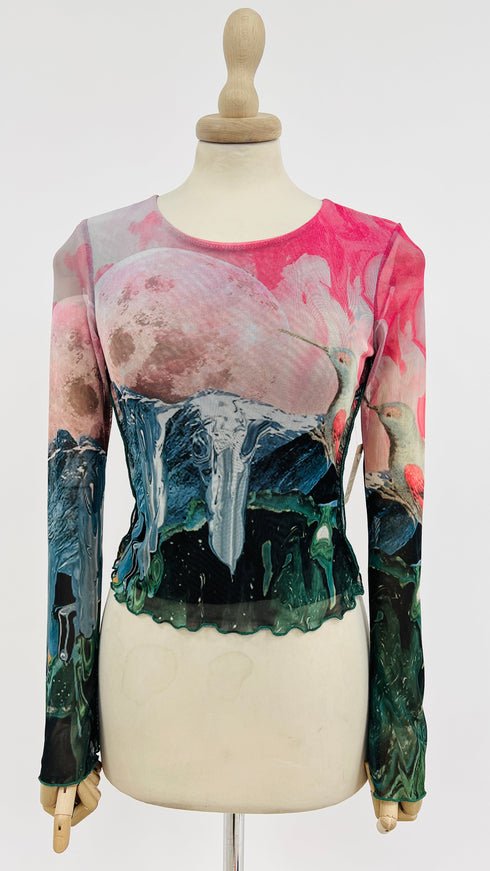Longsleeve corta mesh