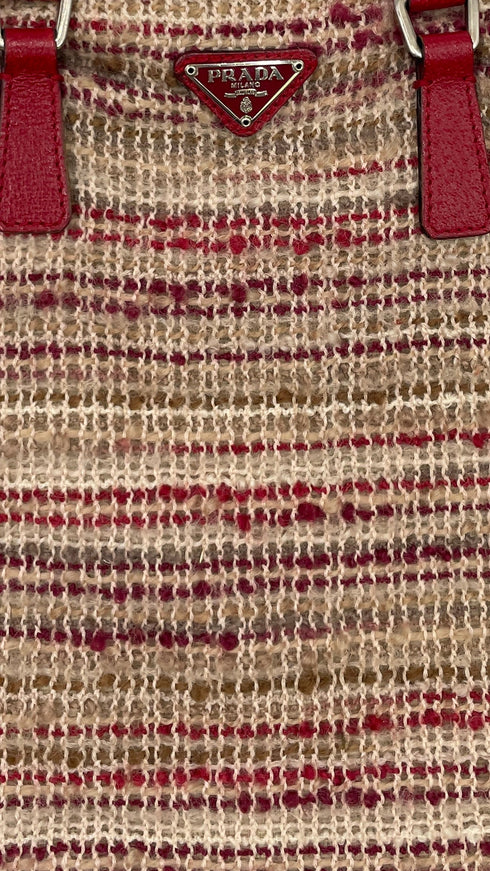 Tote bag tweed pelle