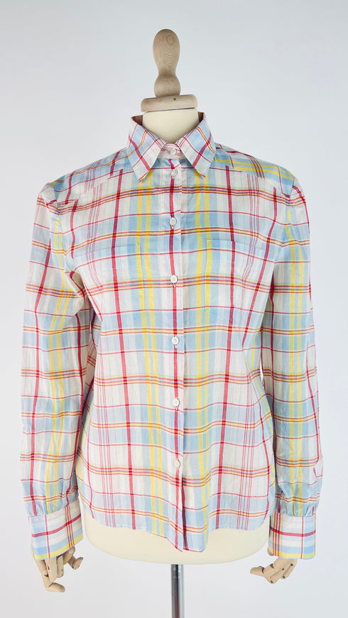 Camicia tartan lurex