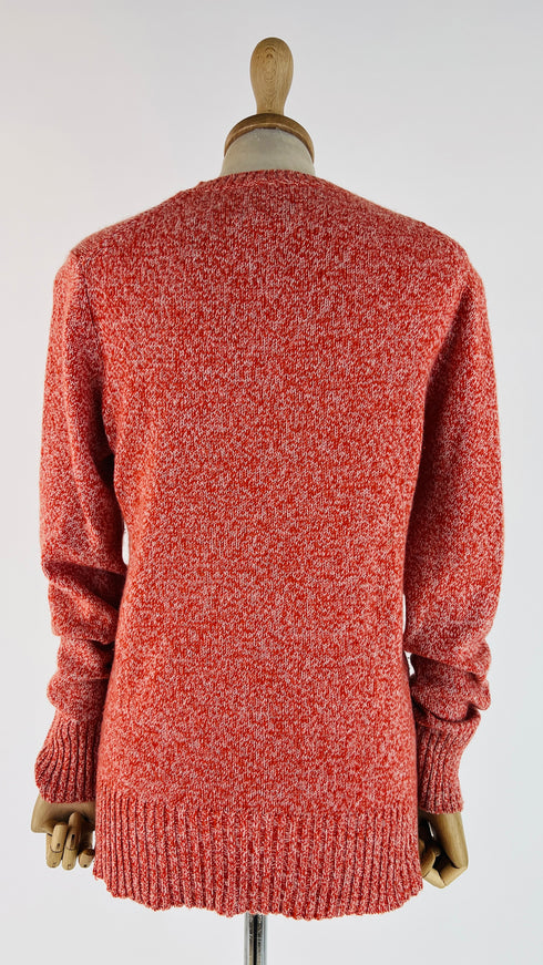 Maglione rosa melange cashmere