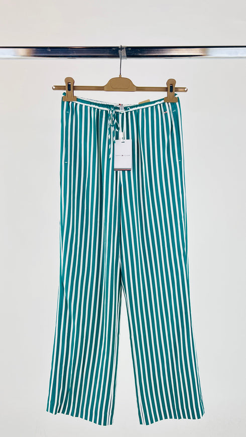 Pantaloni morbidi righe con cartellino