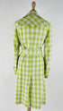 Trench vichy cotone e lino
